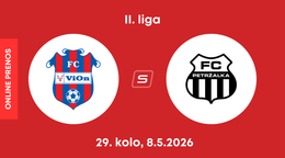 FC ViOn Zlaté Moravce-Vráble - FC Petržalka: ONLINE prenos zo zápasu 29. kola II. ligy.