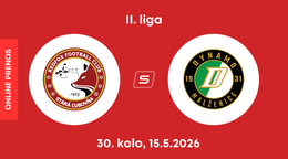 Stará Ľubovňa Redfox Football Club - OFK Malženice: ONLINE prenos zo zápasu 30. kola II. ligy.