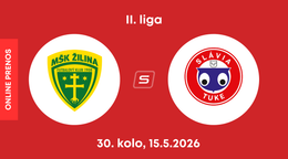 MŠK Žilina B - Slávia TU Košice: ONLINE prenos zo zápasu 30. kola II. ligy.