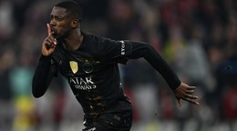 Ousmane Dembélé sa teší z gólu