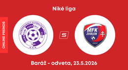 KFC Komárno - MFK Zvolen: ONLINE prenos z odvety baráže Niké ligy.