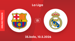 FC Barcelona - Real Madrid: ONLINE prenos zo zápasu 35. kola La Ligy 2025/2026.