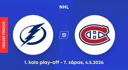 Tampa Bay Lightning - Montreal Canadiens: ONLINE prenos zo siedmeho zápasu 1. kola play-off NHL.