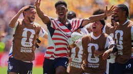 United States' Alex Freeman (16), second left, celebrates after scoring his side's second goal during the World Cup Group D soccer match between the United States and Australia in Seattle, Friday, June 19, 2026. (AP Photo/Manu Fernandez)
- Canada26
- Canada2026
- FIFA
- Mexico26
- Mexico2026
- soccer
- USA26
- USA2026
- worldcup
- worldcup26
- WorldCup2026
- futbol
- Canada26
- Canada2026
- FIFA
- Mexico26
- Mexico2026
- soccer
- USA26
- USA2026
- worldcup
- worldcup26
- WorldCup2026
- futbol