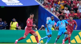 Portugal's Cristiano Ronaldo, left, runs with the ball during the World Cup Group K soccer match between Portugal and Congo in Houston, Wednesday, June 17, 2026. (AP Photo/Ashley Landis)

- Canada26
- Canada2026
- FIFA
- Mexico26
- Mexico2026
- soccer
- USA26
- USA2026
- worldcup
- worldcup26
- WorldCup2026
- futbol
- Canada26
- Canada2026
- FIFA
- Mexico26
- Mexico2026
- soccer
- USA26
- USA2026
- worldcup
- worldcup26
- WorldCup2026
- futbol