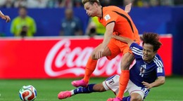 Netherlands' Frenkie de Jong, left, and Japan's Takefusa Kubo fight for the ball during the World Cup Group F soccer match between the Netherlands and Japan in Arlington, Texas, near Dallas, Sunday, June 14, 2026. (AP Photo/Tony Guttierez)

- Canada26
- Canada2026
- FIFA
- Mexico26
- Mexico2026
- soccer
- USA26
- USA2026
- worldcup
- worldcup26
- WorldCup2026
- futbol
- Canada26
- Canada2026
- FIFA
- Mexico26
- Mexico2026
- soccer
- USA26
- USA2026
- worldcup
- worldcup26
- WorldCup2026
- futbol