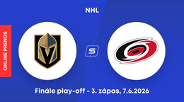 Vegas Golden Knights - Carolina Hurricanes: ONLINE prenos z finále play-off NHL.