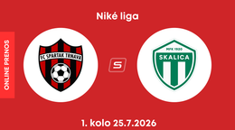 FC Spartak Trnava - MFK Skalica: ONLINE prenos zo zápasu 1. kola Niké ligy.