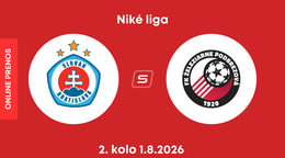 ŠK Slovan Bratislava - FK Železiarne Podbrezová: ONLINE prenos zo zápasu 2. kola Niké ligy.