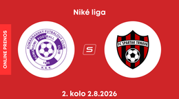 KFC Komárno - FC Spartak Trnava: ONLINE prenos zo zápasu 2. kola Niké ligy.