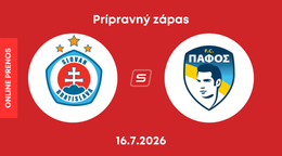 ŠK Slovan Bratislava - Pafos FC: Online prenos z prípravného zápasu.