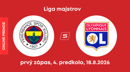 Fenerbahce Istanbul - Olympique Lyon: ONLINE prenos z prvého zápasu 4. predkola Ligy majstrov.