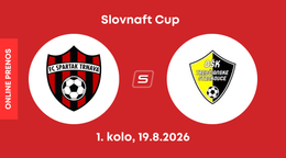 FC Spartak Trnava - OŠK Trenčianske Stankovce: ONLINE prenos z 1. kola Slovnaft Cupu.