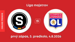 AC Sparta Praha - Olympique Lyon: ONLINE prenos z prvého zápasu 3. predkola Ligy majstrov.