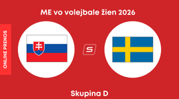 Slovensko - Švédsko: ONLINE prenos z ME vo volejbale žien 2026.