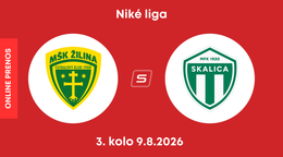 MŠK Žilina - MFK Skalica: ONLINE prenos zo zápasu 3. kola Niké ligy.