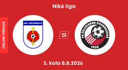 MFK Ružomberok - FK Železiarne Podbrezová: ONLINE prenos zo zápasu 3. kola Niké ligy.