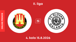FK Inter Bratislava - FC Slovan Galanta: ONLINE prenos zo zápasu 4. kola II. ligy.