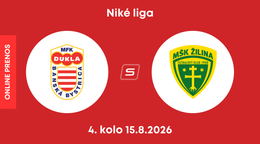 MFK Dukla Banská Bystrica - MŠK Žilina: ONLINE prenos zo zápasu 4. kola Niké ligy.