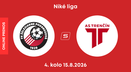FK Železiarne Podbrezová - AS Trenčín: ONLINE prenos zo zápasu 4. kola Niké ligy.