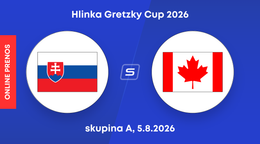 Slovensko U18 vs. Kanada U18: ONLINE prenos z turnaja Hlinka Gretzky Cup 2026.
