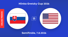 Slovensko U18 vs. USA U18: ONLINE prenos z turnaja Hlinka Gretzky Cup 2026.