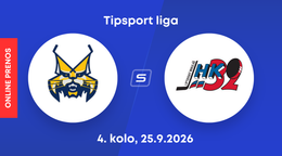 HK Spišská Nová Ves - HK 32 Liptovský Mikuláš: ONLINE prenos zo zápasu 4. kola Tipsport ligy.