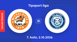 HK Dukla Michalovce - HK Nitra: ONLINE prenos zo zápasu 
7. kola Tipsport ligy.