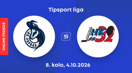 HK Poprad - HK 32 Liptovský Mikuláš: ONLINE prenos zo zápasu 8. kola Tipsport ligy.