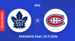 Toronto Maple Leafs - Montreal Canadiens: ONLINE prenos zo zápasu NHL.