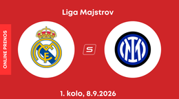 Real Madrid - Inter Miláno: ONLINE prenos zo zápasu 1. kola ligovej fázy Ligy majstrov.
