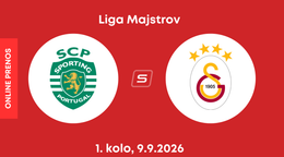 Sporting Lisabon - Galatasaray Istanbul: ONLINE prenos zo zápasu 1. kola ligovej fázy Ligy majstrov.