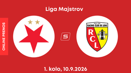 SK Slavia Praha - RC Lens: ONLINE prenos zo zápasu 1. kola ligovej fázy Ligy majstrov.