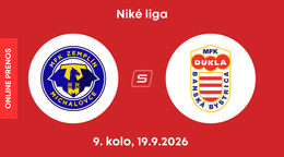 MFK Zemplín Michalovce - MFK Dukla Banská Bystrica: ONLINE prenos zo zápasu 9. kola Niké ligy.