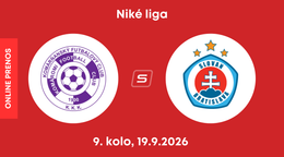 KFC Komárno - ŠK Slovan Bratislava: ONLINE prenos zo zápasu 9. kola Niké ligy.