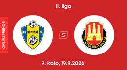 FK Humenné - FK Inter Bratislava: ONLINE prenos zo zápasu 9. kola II. ligy.