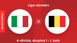 Taliansko - Belgicko: ONLINE prenos zo zápasu A-divízie Ligy národov.