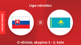 Slovensko - Kazachstan: ONLINE prenos zo zápasu 3. skupiny C-divízie Ligy národov.