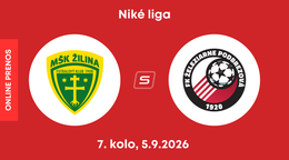 MŠK Žilina - FK Železiarne Podbrezová: ONLINE prenos zo zápasu 7. kola Niké ligy.