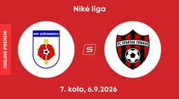 MFK Ružomberok - FC Spartak Trnava: ONLINE prenos zo zápasu 7. kola Niké ligy.