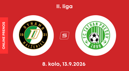 OFK Malženice - FC Tatran Prešov: ONLINE prenos zo zápasu 8. kola II. ligy.
