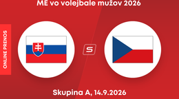 Slovensko - Česko: ONLINE prenos z ME vo volejbale 2026.