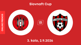 MŠK Púchov - FC Spartak Trnava: ONLINE prenos zo zápasu 3. kola Slovnaft Cupu. 