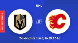 Vegas Golden Knights - Calgary Flames: ONLINE prenos zo zápasu NHL.