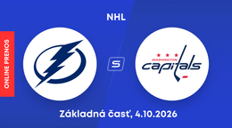 Tampa Bay Lightning - Washington Capitals: ONLINE prenos zo zápasu NHL.