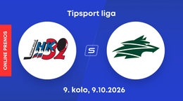 HK 32 Liptovský Mikuláš - Vlci Žilina: ONLINE prenos zo zápasu 9. kola Tipsport ligy.
