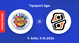 HKM Zvolen - HC Košice: ONLINE prenos zo zápasu 9. kola Tipsport ligy.