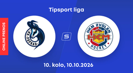 HK Poprad - HKM Zvolen: ONLINE prenos zo zápasu 10. kola Tipsport ligy.
