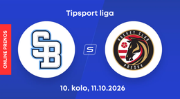 HC Slovan Bratislava - HC Prešov: ONLINE prenos zo zápasu 10. kola Tipsport ligy.