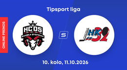 HC´05 TAM Banská Bystrica - HK 32 Liptovský Mikuláš: ONLINE prenos zo zápasu 10. kola Tipsport ligy.
